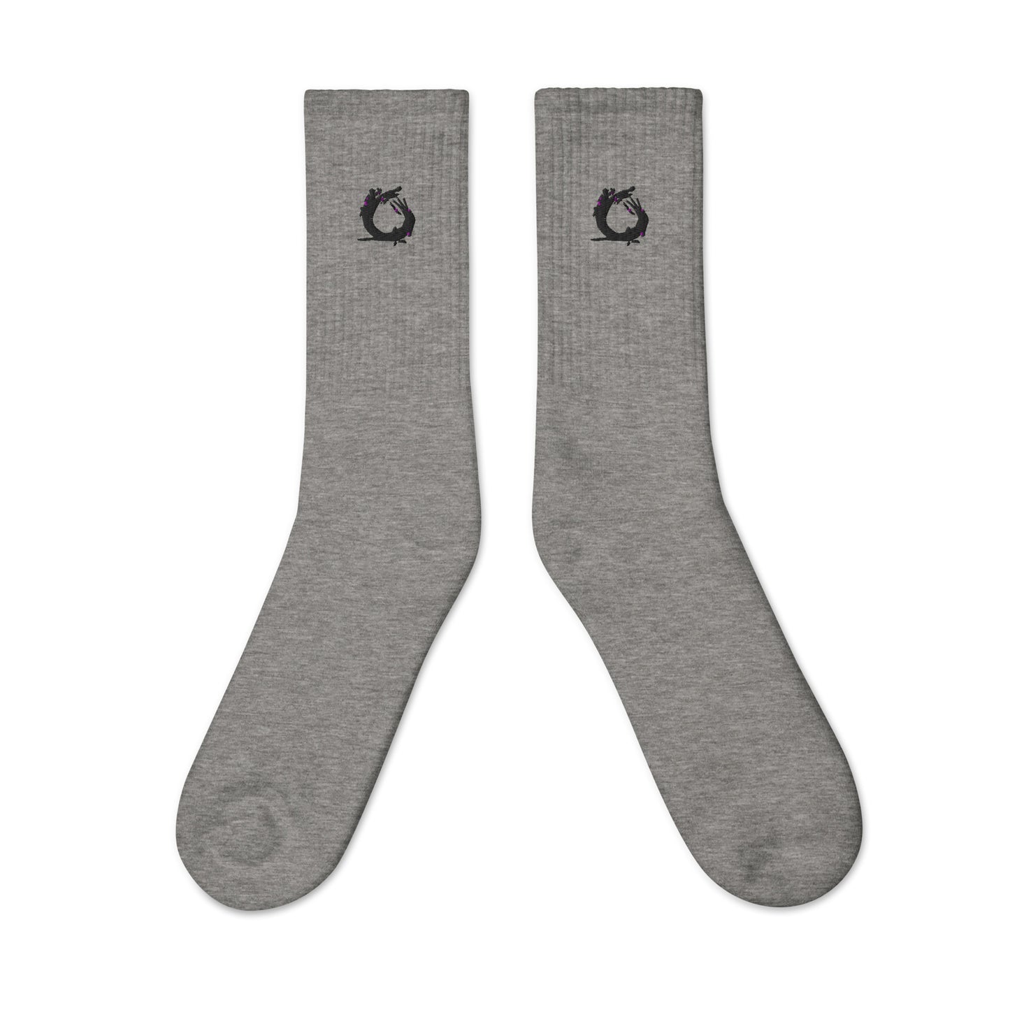 "Splash" Embroidered socks