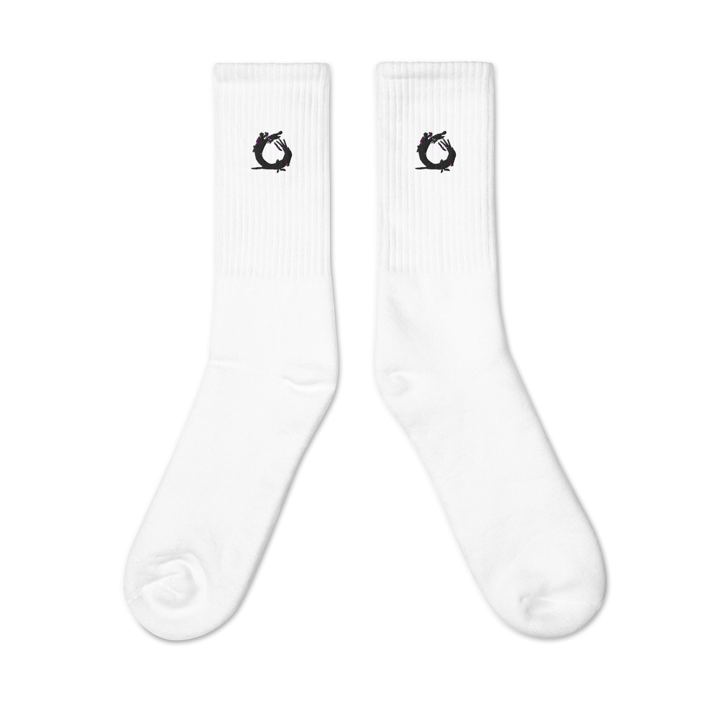 "Splash" Embroidered socks
