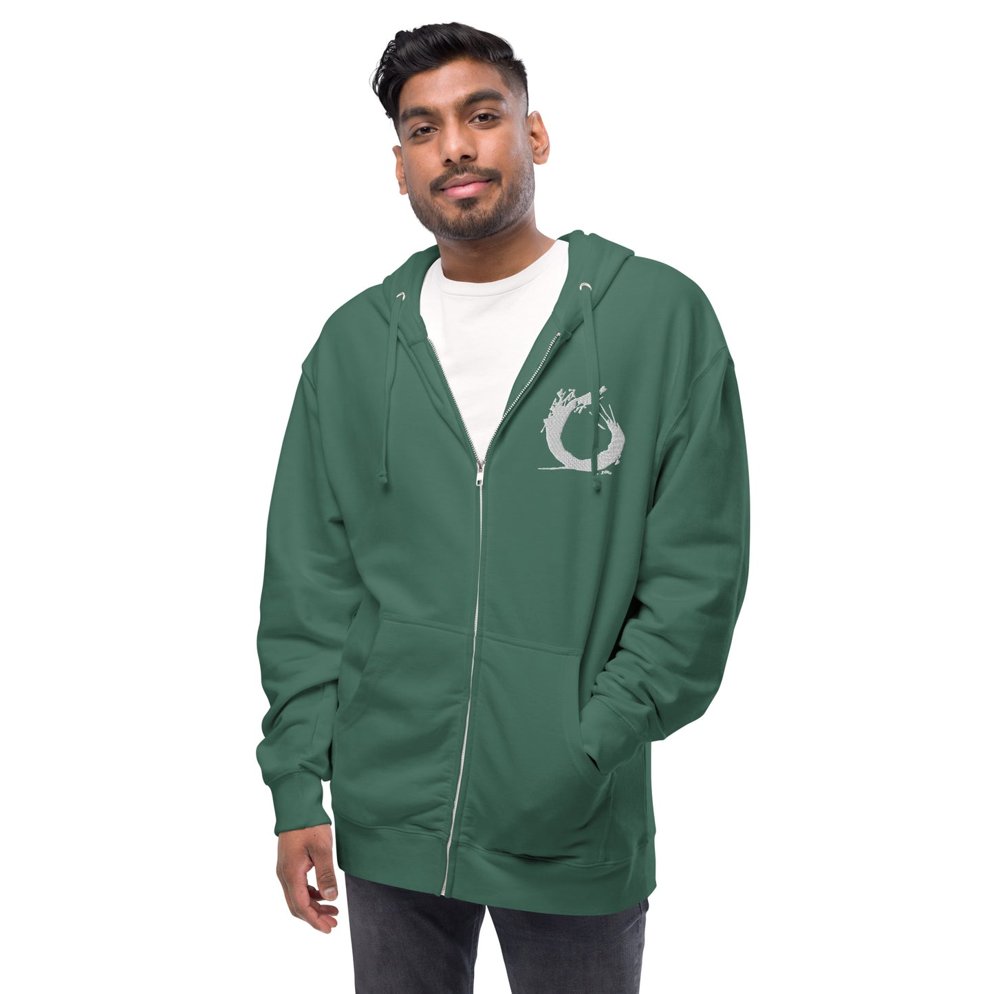 “Splash” fleece zip up hoodie