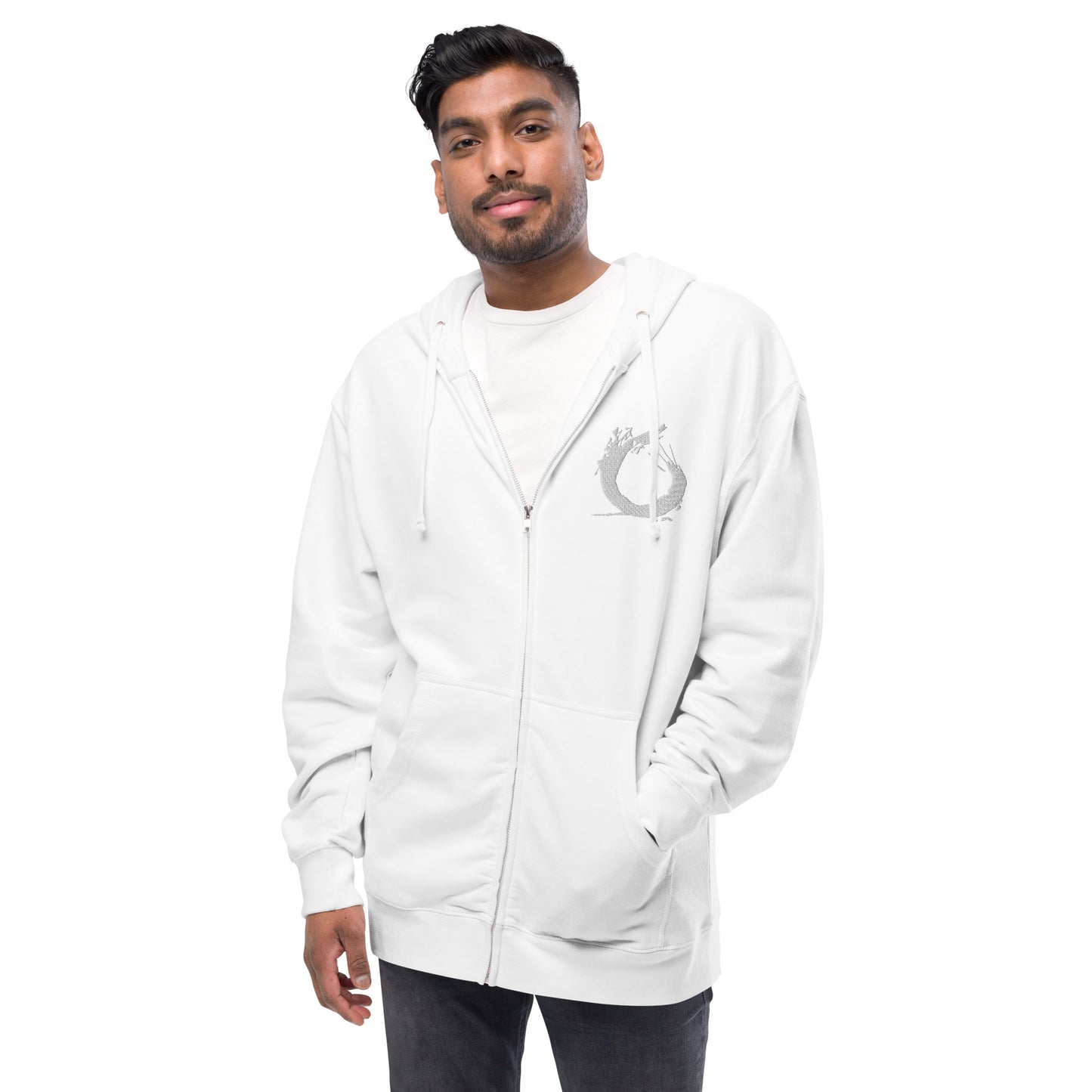 “Splash” fleece zip up hoodie
