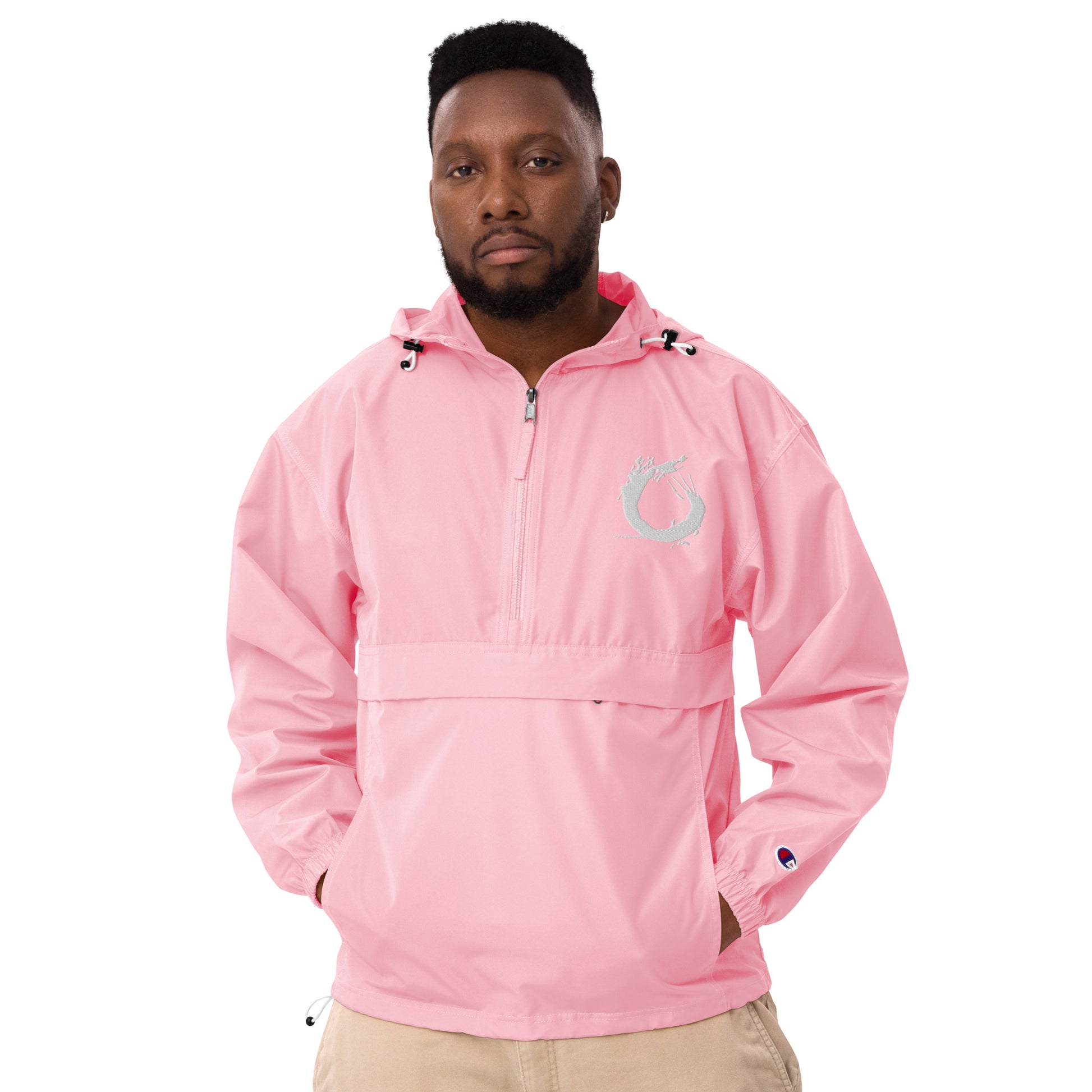Embroidered “Splash” Packable Jacket