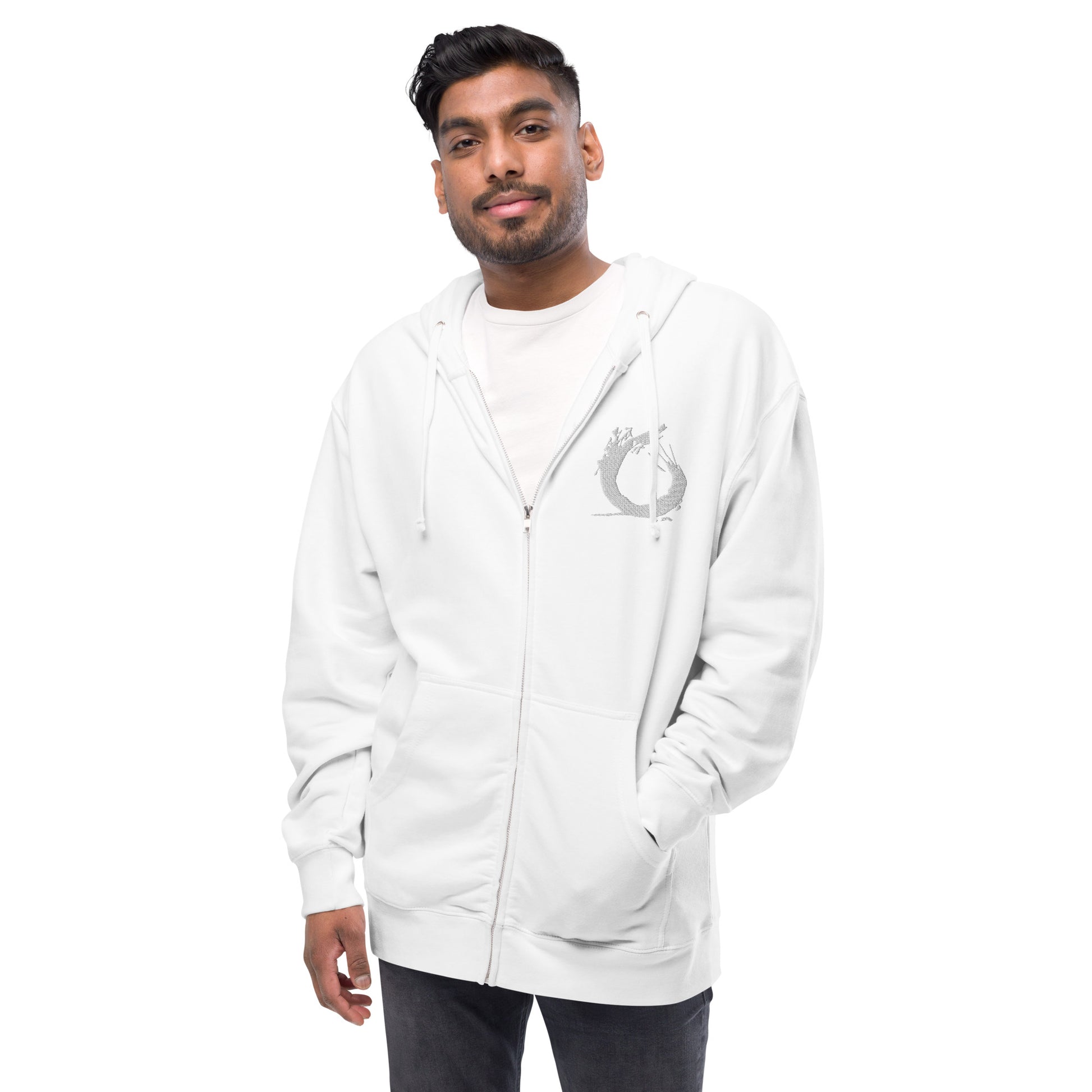 “Splash” fleece zip up hoodie